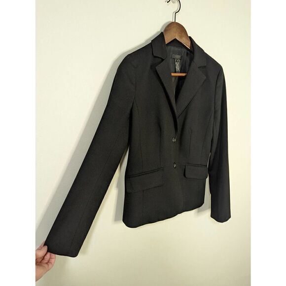 Women's J. Crew Black Blazer Wool Cashmere Blend - Picture 2 of 12